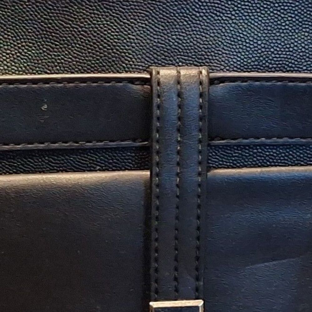 Steve Madden Black Shoulder Bag Silver Hardware Zipper Accent Pockets